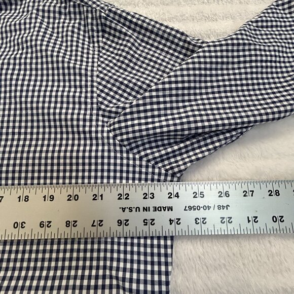 Polo Ralph Lauren Men Performance Gingham Button-Up Long-Sleeve Shirt Large Blue - Picture 7 of 8